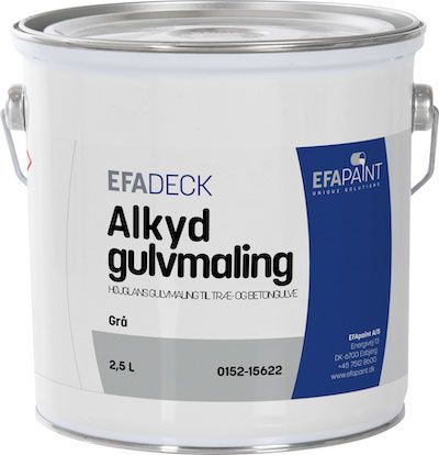 Grå Alkyd Gulvmaling Fra Esbjerg Paints - Oliebaseret Gulvmaling!